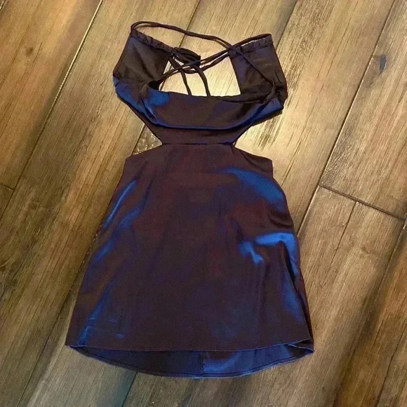 SHEIN Dresses & Skirts - ❤️‍🔥SHEIN black silk dress NWT ❤️‍🔥